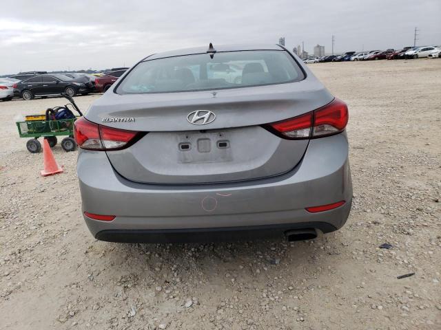 KMHDH4AH2EU155389 - 2014 HYUNDAI ELANTRA SE GRAY photo 6