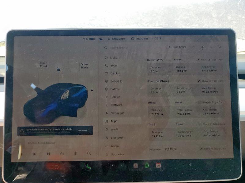 7SAYGDEE0RA217265 - 2024 TESLA MODEL Y Azul foto 9