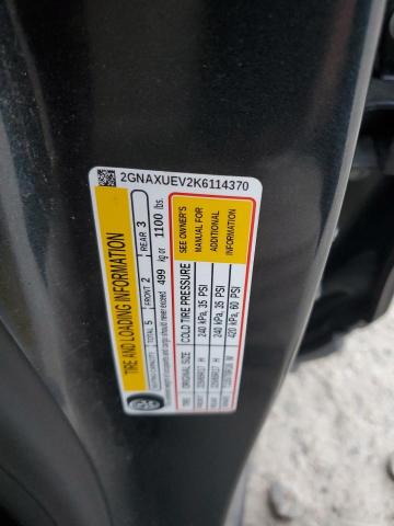 2GNAXUEV2K6114370 - 2019 CHEVROLET EQUINOX LT Szary zdjęcie 13