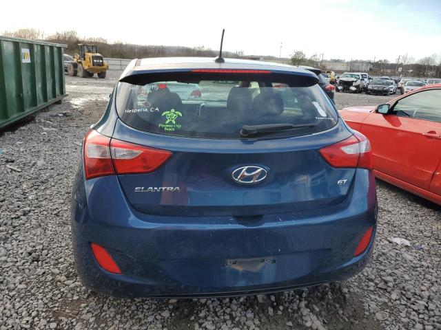 KMHD35LH6GU252857 - 2016 HYUNDAI ELANTRA GT BLUE photo 6