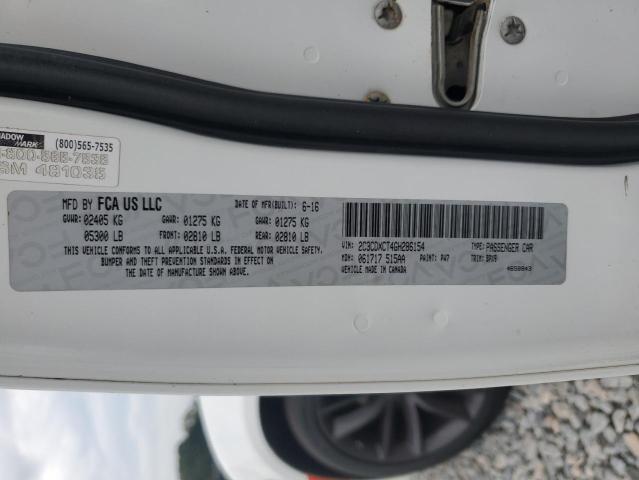 2C3CDXCT4GH286154 - 2016 DODGE CHARGER R/T WHITE photo 12