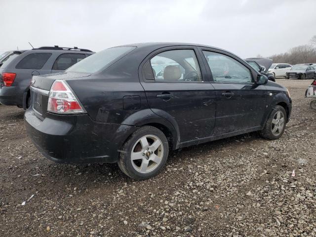 KL1TG566X7B133386 - 2007 CHEVROLET AVEO LT BLACK photo 3