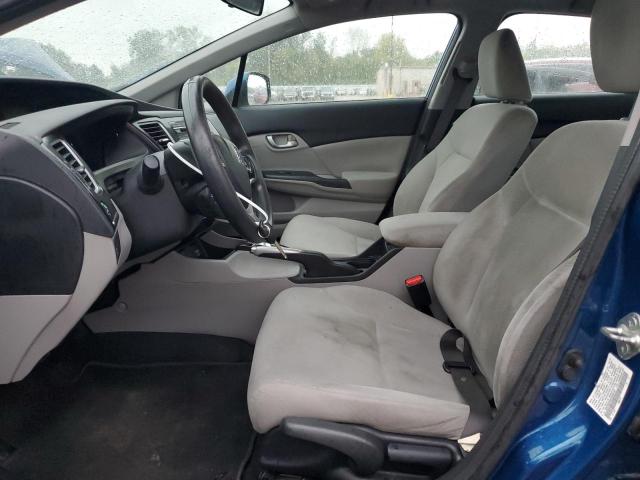 19XFB2F55DE003167 - 2013 HONDA CIVIC LX BLUE photo 7