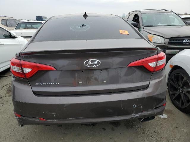 5NPE24AF9HH541489 - 2017 HYUNDAI SONATA SE GRAY photo 6