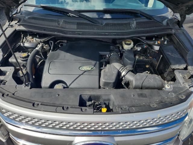 1FM5K7D83EGA79649 - 2014 FORD EXPLORER XLT GRAY photo 12