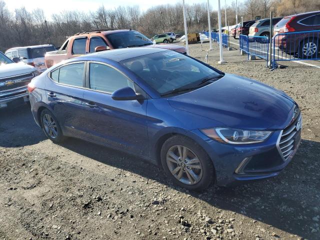 5NPD84LF7HH187527 - 2017 HYUNDAI ELANTRA SE BLUE photo 4