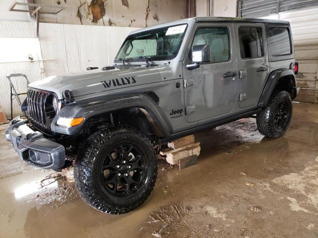 1C4HJXDM0MW541817 - 2021 JEEP WRANGLER U SPORT GRAY photo 1