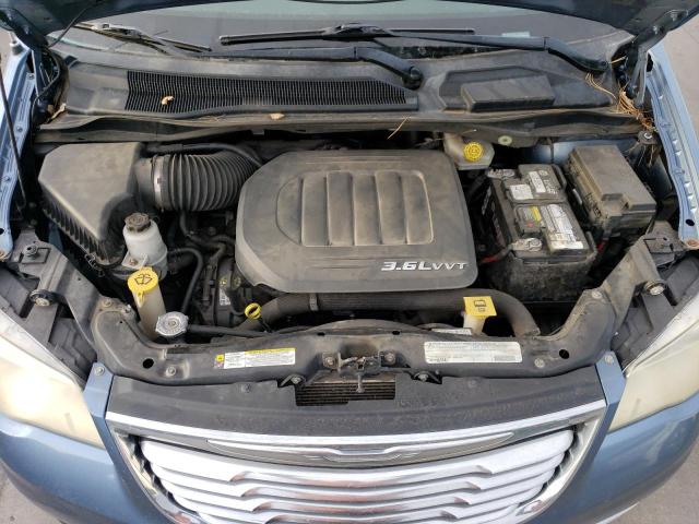 2C4RC1CG8CR151255 - 2012 CHRYSLER TOWN & COU TOURING L BLUE photo 12