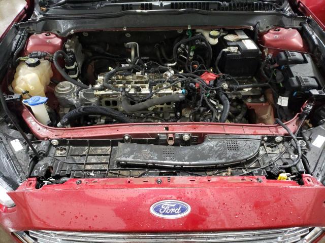 3FA6P0HD5FR273463 - 2015 FORD FUSION SE RED photo 11