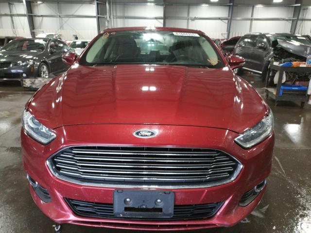 3FA6P0HD5FR273463 - 2015 FORD FUSION SE RED photo 5