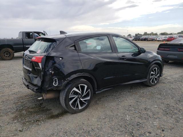 3CZRU5H10KG705945 - 2019 HONDA HR-V SPORT შავი ფოტო 3