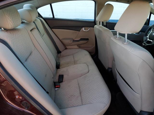 19XFB2F80FE073625 - 2015 HONDA CIVIC EX Марун фото 10
