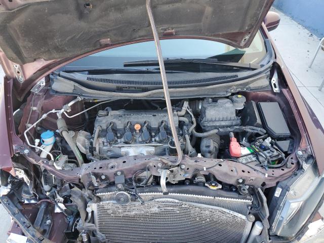 19XFB2F80FE073625 - 2015 HONDA CIVIC EX Марун фото 11