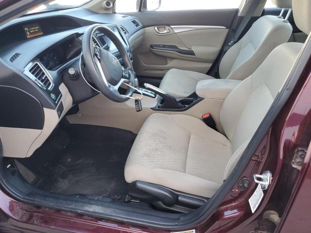 19XFB2F80FE073625 - 2015 HONDA CIVIC EX Марун фото 7