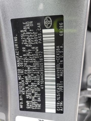 4T1DAACK9SU516172 - 2025 TOYOTA CAMRY XSE Grafit foto 12