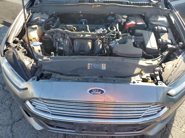 3FA6P0G71DR205220 - 2013 FORD FUSION S GRAY photo 11