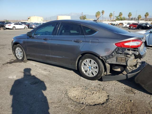 3FA6P0G71DR205220 - 2013 FORD FUSION S GRAY photo 2