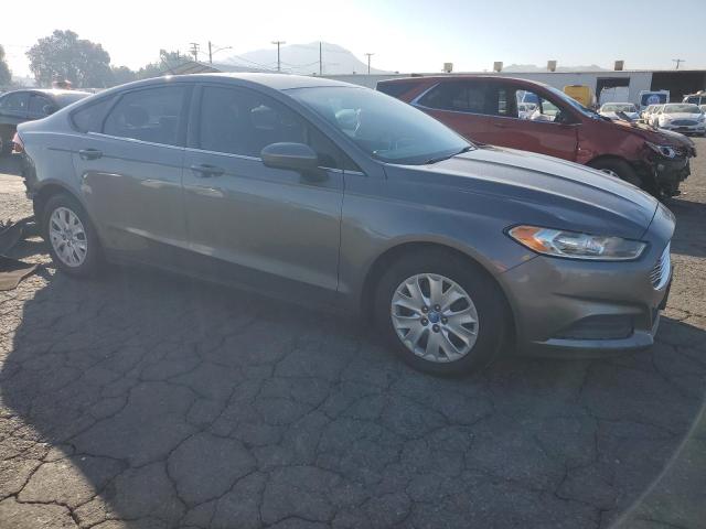 3FA6P0G71DR205220 - 2013 FORD FUSION S GRAY photo 4