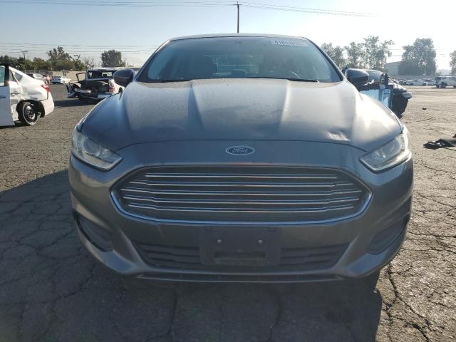 3FA6P0G71DR205220 - 2013 FORD FUSION S GRAY photo 5