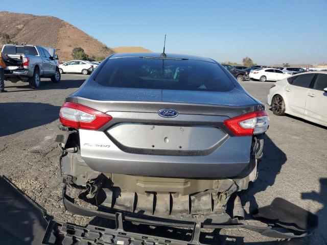 3FA6P0G71DR205220 - 2013 FORD FUSION S GRAY photo 6