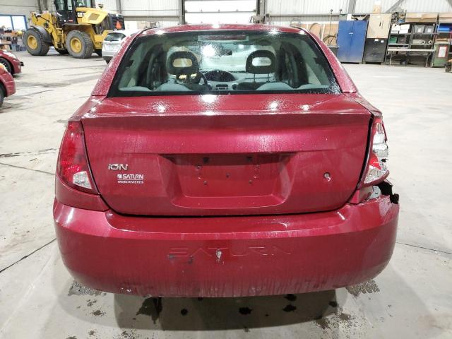 1G8AZ55FX6Z192935 - 2006 SATURN ION LEVEL 2 RED photo 6