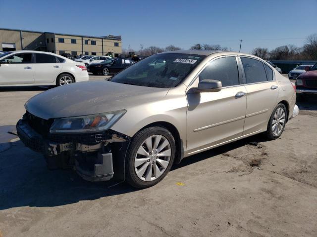 1HGCR2F86EA058354 - 2014 HONDA ACCORD EXL TAN photo 1