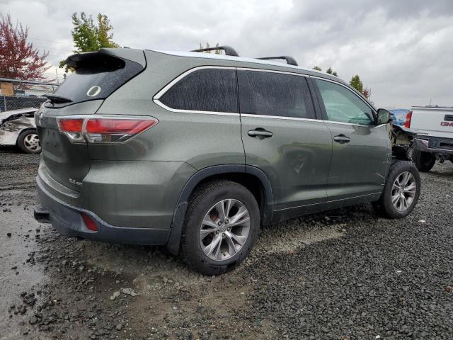 5TDJKRFH5FS090977 - 2015 TOYOTA HIGHLANDER XLE Жасыл фото 3