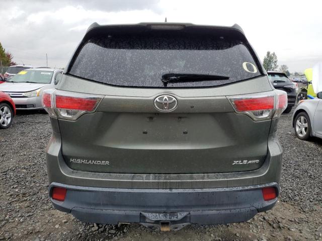 5TDJKRFH5FS090977 - 2015 TOYOTA HIGHLANDER XLE Жасыл фото 6