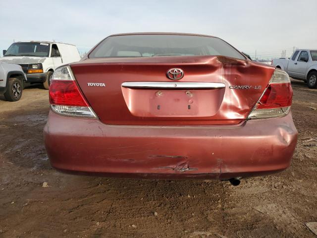 4T1BE30K25U073637 - 2005 TOYOTA CAMRY LE RED photo 6