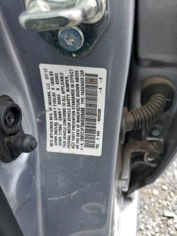 19XFC1F76HE026486 - 2017 HONDA CIVIC EXL SILVER photo 12