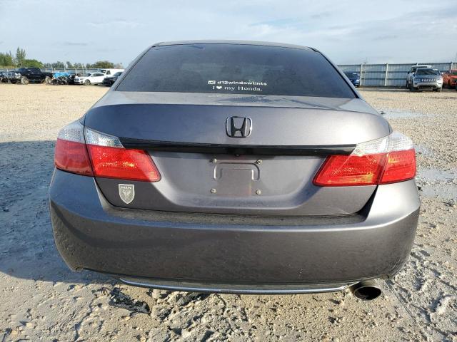 1HGCR2F38EA235782 - 2014 HONDA ACCORD LX GRAY photo 6