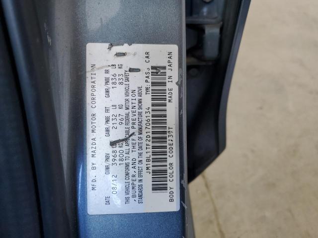 JM1BL1TF2D1706134 - 2013 MAZDA 3 I Yaşıl foto 12