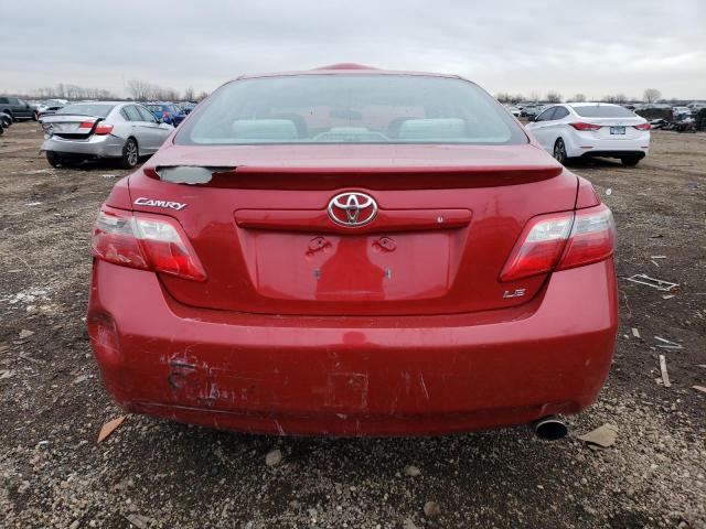 4T4BE46K49R074264 - 2009 TOYOTA CAMRY BASE RED photo 6