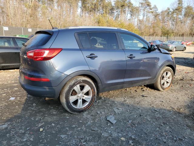 KNDPB3A29D7497556 - 2013 KIA SPORTAGE BASE BLUE photo 3