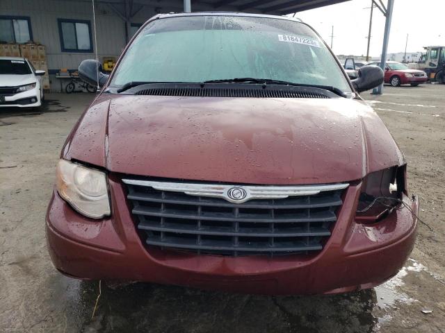 2A4GP54L67R315441 - 2007 CHRYSLER TOWN & COU TOURING BURGUNDY photo 5