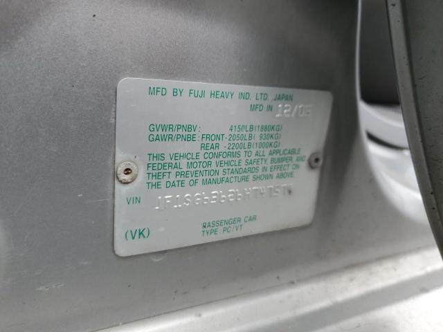JF1SG63626H747574 - 2006 SUBARU FORESTER 2.5X Մոխրագույն լուսանկար 13