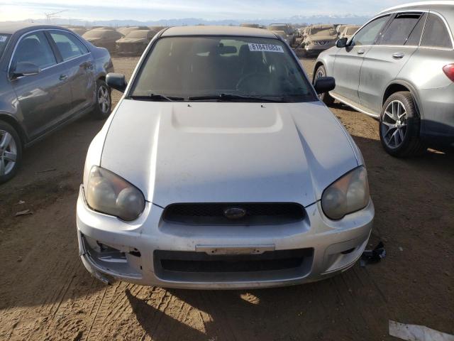 JF1GD67505G503328 - 2005 SUBARU IMPREZA RS SILVER photo 5