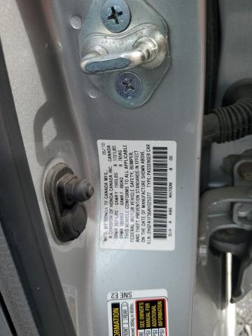 2HGFA1F56AH325377 - 2010 HONDA CIVIC LX Gümüş fotoğraf 12