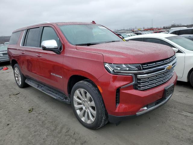 1GNSKFKDXMR153340 - 2021 CHEVROLET SUBURBAN K1500 PREMIER RED photo 4