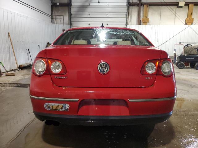 WVWAK73CX7P165181 - 2007 VOLKSWAGEN PASSAT 2.0T RED photo 6