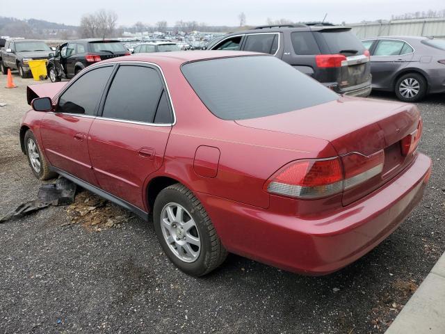 JHMCG567X2C021836 - 2002 HONDA ACCORD SE RED photo 2