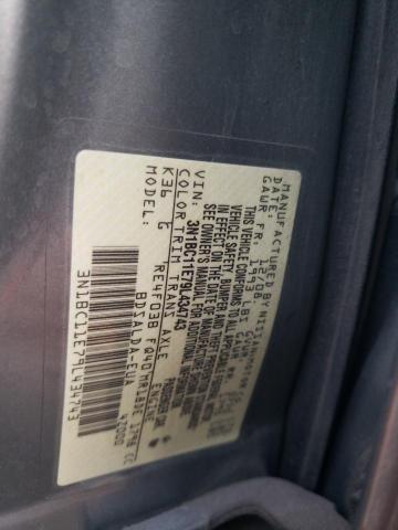 3N1BC11E79L434743 - 2009 NISSAN VERSA S SILVER photo 12