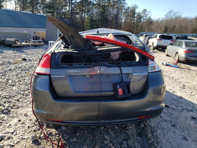 JHMZE2H71BS009365 - 2011 HONDA INSIGHT EX GRAY photo 6