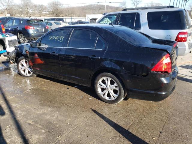 3FAHP0HA8CR260250 - 2012 FORD FUSION SE BLACK photo 2