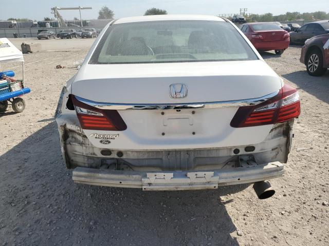 1HGCR2F39GA170749 - 2016 HONDA ACCORD LX WHITE photo 6