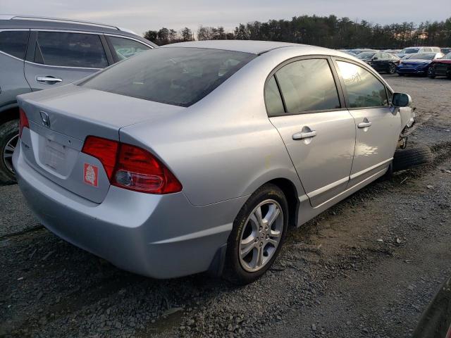 1HGFA16506L129932 - 2006 HONDA CIVIC LX SILVER photo 3