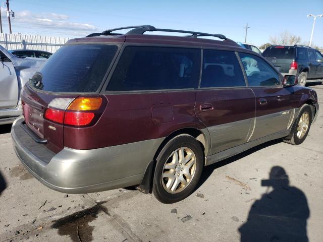 4S3BH6867Y7623275 - 2000 SUBARU LEGACY OUTBACK LIMITED BURGUNDY photo 3