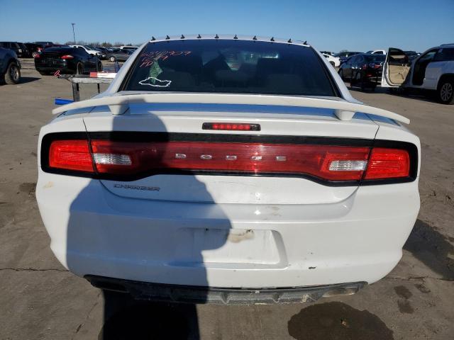 2C3CDXBG0DH545318 - 2013 DODGE CHARGER SE WHITE photo 6