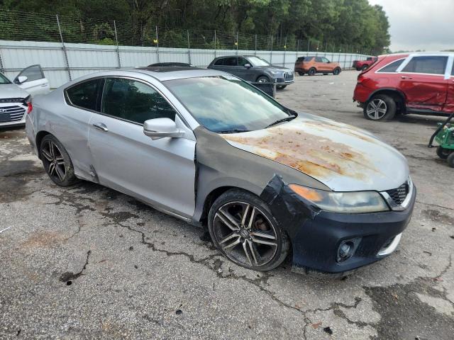 1HGCT2B89DA000177 - 2013 HONDA ACCORD EXL ვერცხლისფერი ფოტო 4