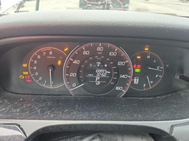 1HGCT2B89DA000177 - 2013 HONDA ACCORD EXL ვერცხლისფერი ფოტო 9